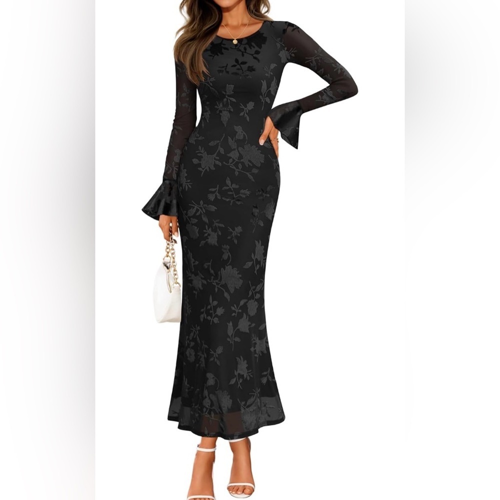 🆕Elegant Floral Maxi Dress